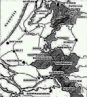 kaartje hollandse waterlinie